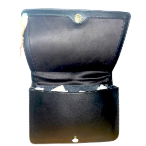 Steve Madden Floral Crossbody Womens Bag, Black Gold Chain Straps - Picture 14 of 14